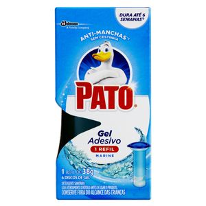Desodorizador Sanitário Pato Gel Adesivo Marine Refil 38g