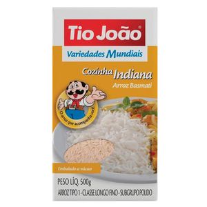 Arroz Tio João Cozinha Indiana Basmati 500g