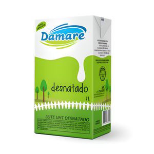 Leite Uht Damare Desnatado Caixa 1l