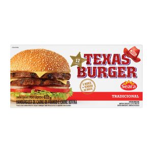 Hambúrguer Seara Texas Congelado 672g