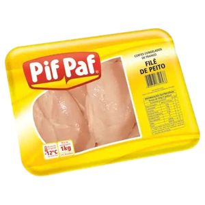 Filé de Peito de Frango Pif Paf Congelado Bandeja 1Kg