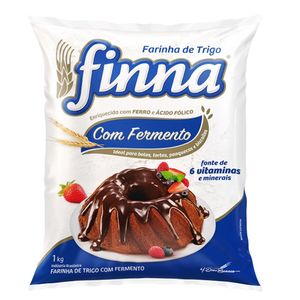 Farinha de Trigo Finna c/ Fermento Vitaminada 1Kg