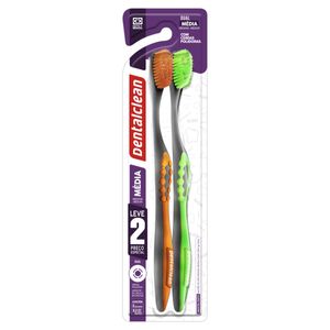 Escova Dental Clean 35R Dual Média Leve 2 Pague 1