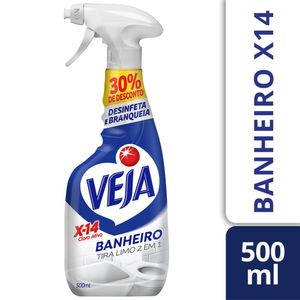 Desinfetante Veja X-14 Banheiro Tira-Limo Cloro 500ml