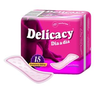 Protetor Diário Delicacy Dia a Dia s/ Abas s/ Perfume c/ 15 Unid