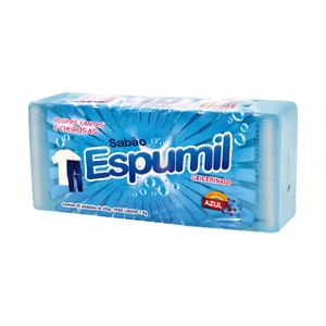 Sabão em Barra Espumil Glicerinado Azul 200g c/ 5 Unid