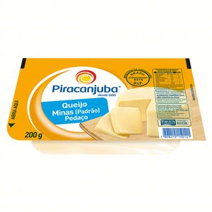 Queijo Minas Padrão Piracanjuba Pedaço 200g