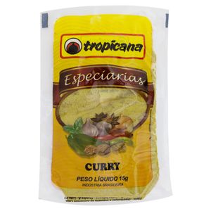 Curry Especiarias Tropicana Pacote 15g