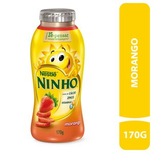 Iogurte Ninho Parcialmente Desnatado Morango Frasco 170g