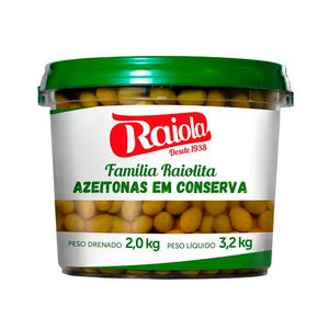 Azeitona Raiolita Verde Miúda 2Kg