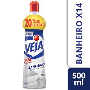 Limpador Sanitário Veja X14 Squeeze Leve 500ml Pague 400ml