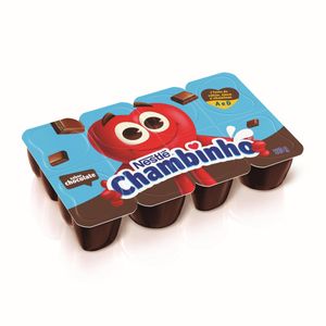 Sobremesa Chambinho Láctea Chocolate Bandeja 320g c/ 8 Unid