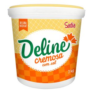 Margarina Cremosa Deline c/ Sal Balde 3kg
