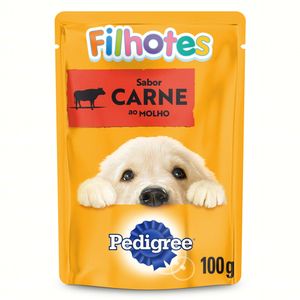 Alimento p/ Cães Pedigree Filhotes Carne ao Molho Sachê 100g