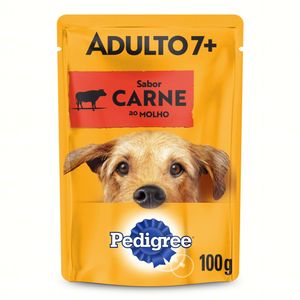 Ração p/ Cães Pedigree Adulto 7+ Carne Sachê 100g