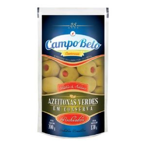 Azeitona Verde Campo Belo Recheada Sachê 170g