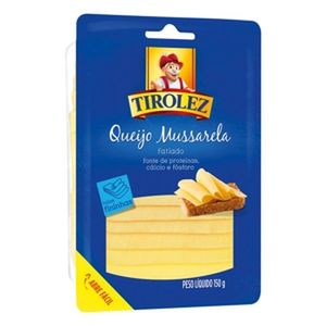 Queijo Mussarela Tirolez Fatiado 150g