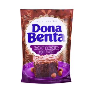 Mistura p/ Bolo Dona Benta Chocolate c/ Avelã Sachê 450g
