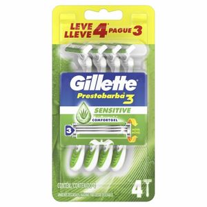 Aparelho p/ Barbear Gillette Prestob Sens Care Leve 4 Pague 3c/32Unid