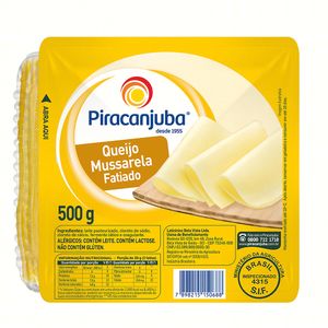 Queijo Muçarela Piracanjuba Fatiado 500g