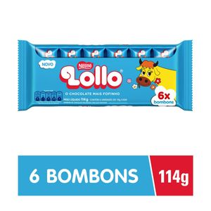 Chocolate Nestlé Lollo Flowpack 114g c/ 6 Unid