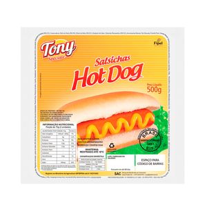 Salsicha Hot Dog Tony 500g