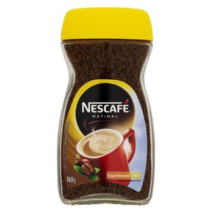 Café Solúvel Granulado Nescafé Matinal Equilibrado Vidro 160g