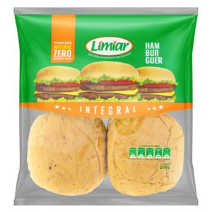 Pão de Hambúrguer Limiar Integral 200g