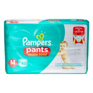 Fralda Descartável Pampers Pants Ajuste Total M c/ 42 Unid