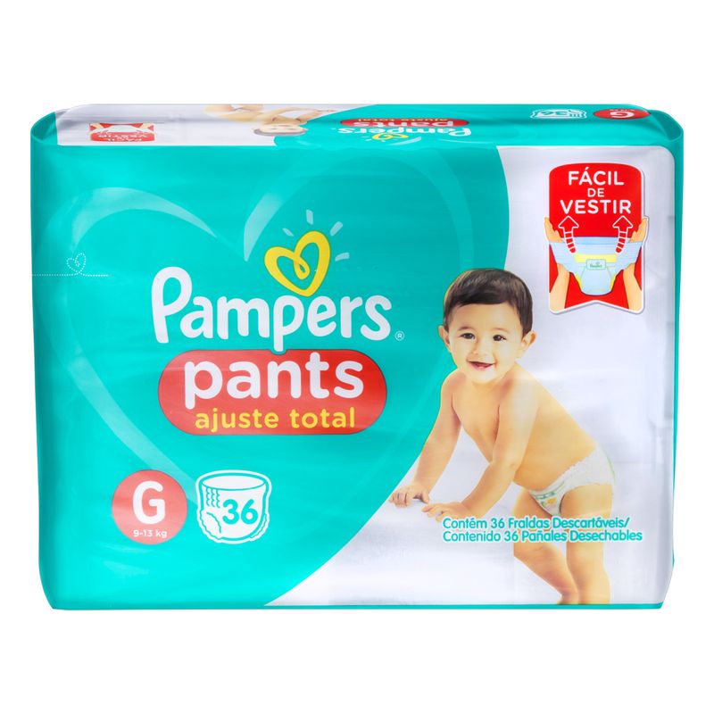 Fralda Descartável Pampers Pants Tamanho xg - 4 Pacotes com 32