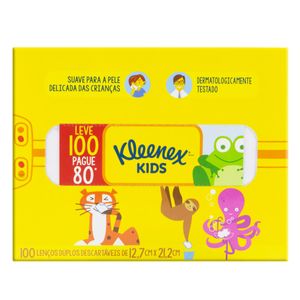 Lenço de Papel Kleenex Leve 100 Pague 80 Unid