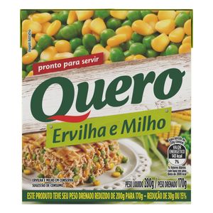 Ervilha e Milho Quero Tetra Pak 170g