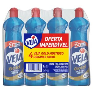 Limpador Veja Multiuso Original 500ml c/ 4 Unid