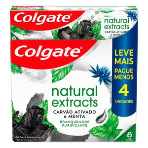 Gel Dental Colgate Carvão Ativado 90g c/ 4 Unid