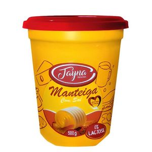 Creme Vegetal Tayna Tipo Manteiga c/ Sal Zero Lactose 500g