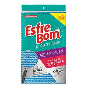 Pano Multiuso Esfrebom BTN490557 Leve 7 Pague 5 Unid