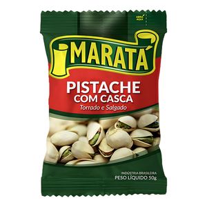Pistache Torrado e Salgado Maratá c/ Casca Sachê 50g