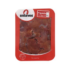 Fígado de Frango Uniaves Bandeja Congelado 1Kg
