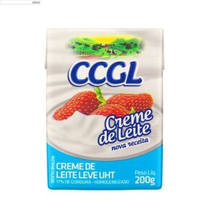 Creme de Leite Uht CCGL Leve Homogeneizado Caixa 200g