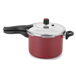 Panela de Pressão Alegrete Antiaderente Turbo Fechamento ExternoVermelha 4.5 Litros