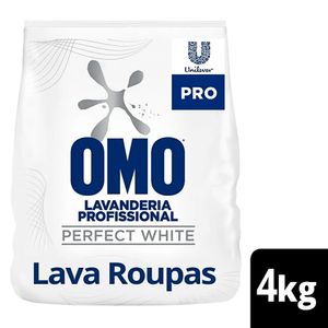 Lava-Roupas em Pó Omo Concentrado Perfect White Pacote 4Kg