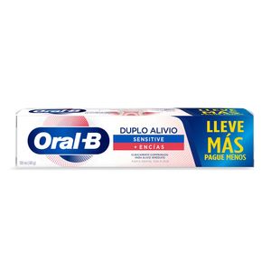 Creme Dental Oral-B Duplo Alívio Sensitive + Gengiva 140g Leve + Pague-2Unid