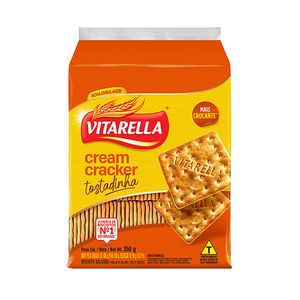 Biscoito Cream Cracker Vitarella Tostadinha Pacote 350g