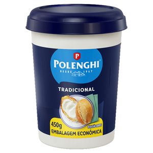 Requeijão Cremoso Polenghi Tradicional Pote 450g Embalagem Econômica