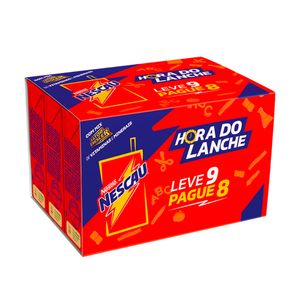 Bebida Láctea Nescau UHT Chocolate Caixa Leve 9 Pague 8 Unid de 180ml Cada