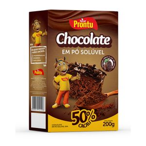 Cacau em Pó Prontu 50% Cacau Caixa 200g