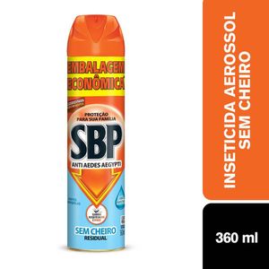 Inseticida SBP Aerossol Anti Aedes s/ Cheiro Frasco 360ml