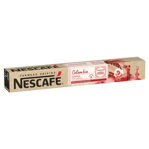 Café em Cápsula Nescafé Farmers Origins Torrado e Moído Espresso Colômbia Caixa 53g c/ 10 Unid