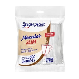 Mexedor Café Strawplast Longo 11cm c/ 500 Unid