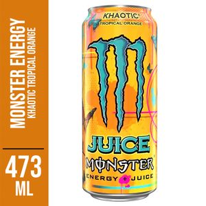 Energético Juice Tropical Orange Monster Khaotic Lata 473ml